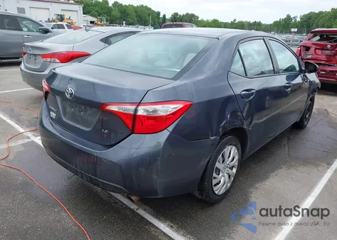 2014 Toyota Corolla Le z USA, uszkodzony, nr VIN 5YFBURHE2EP134443